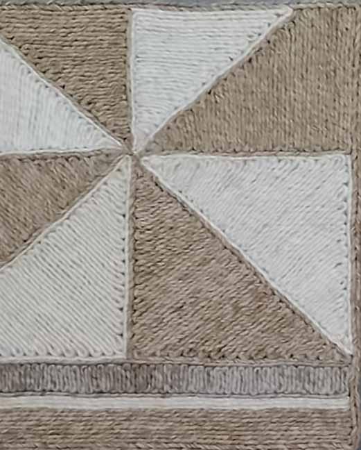 Farnham Gray / Camel / Brown carpet sample