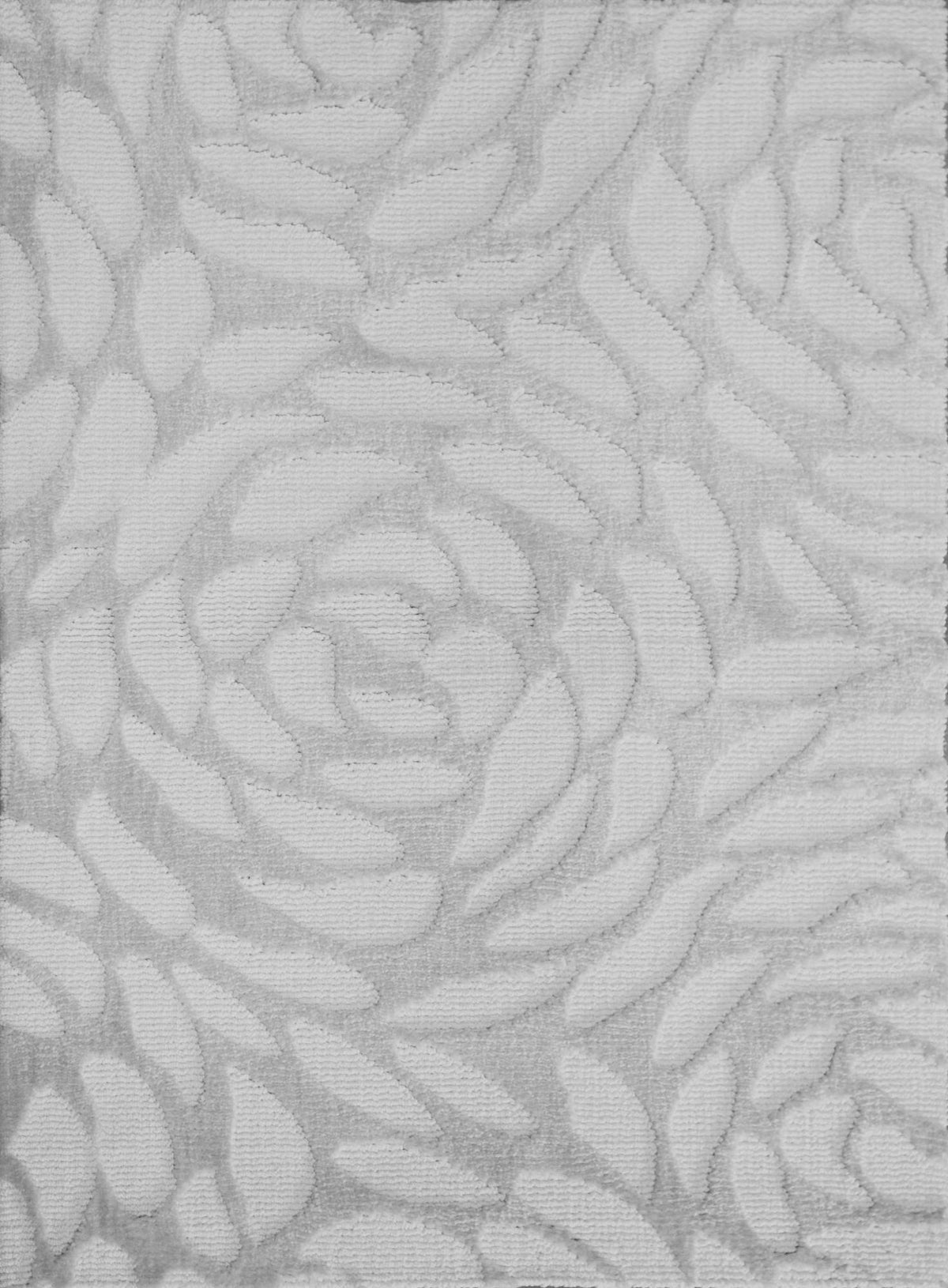 Petals White Grey carpet sample