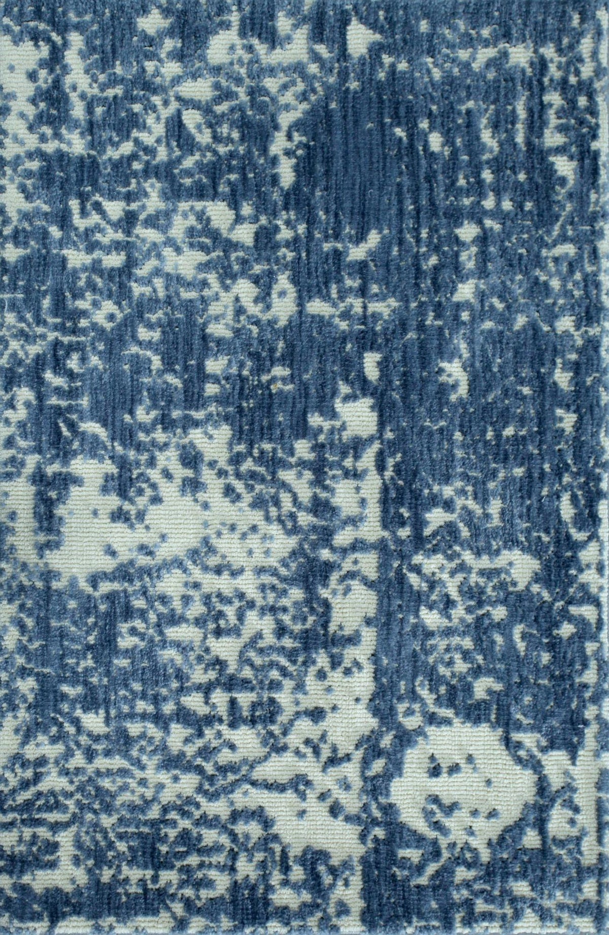 Abstract Blue White carpet sample