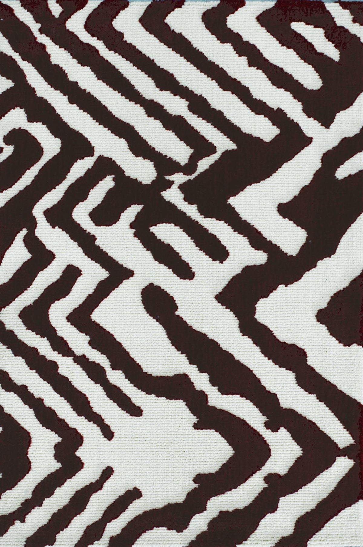 Velocity Dark Brown Cream carpet sample