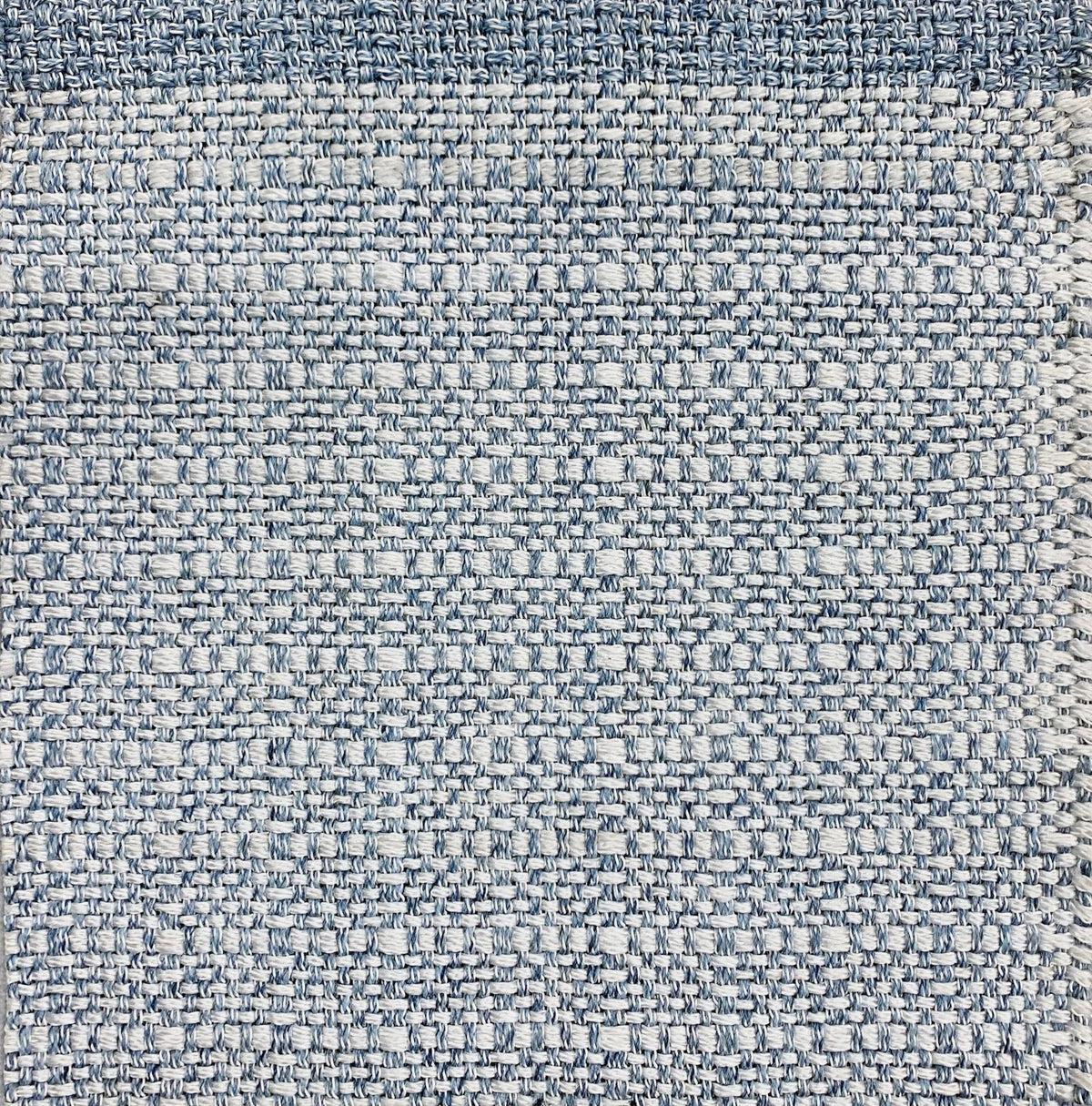 Caspian Snow White, Sterling Blue carpet sample