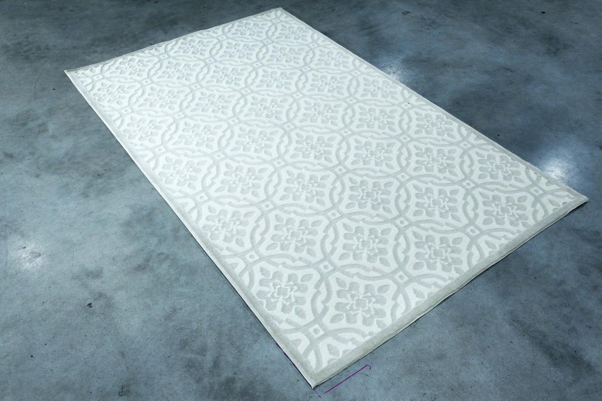 Florette Beige Ivory Full Size carpet sample