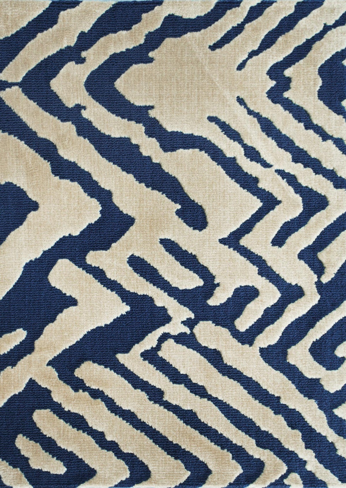 Velocity Cream Blue carpet sample
