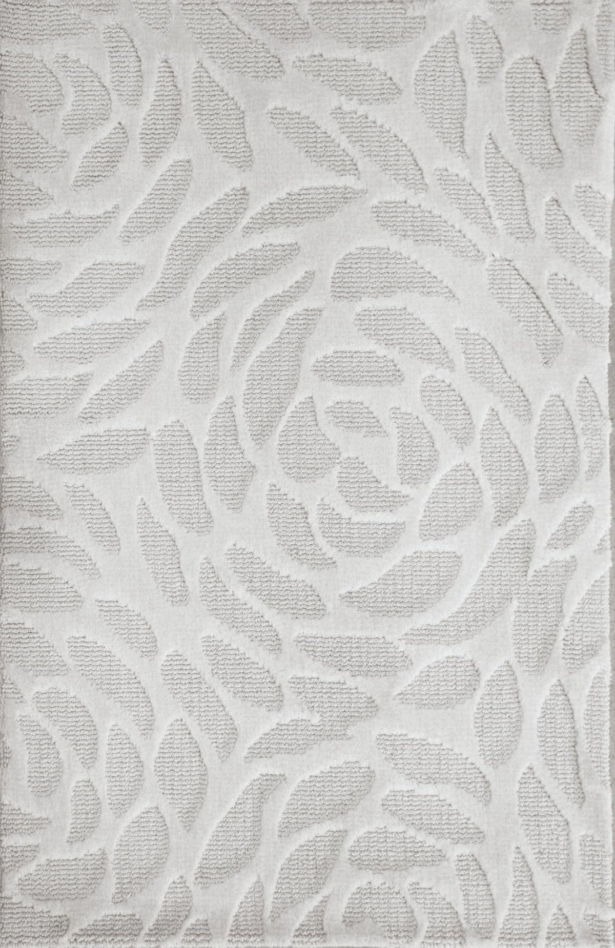 Petals White Beige carpet sample