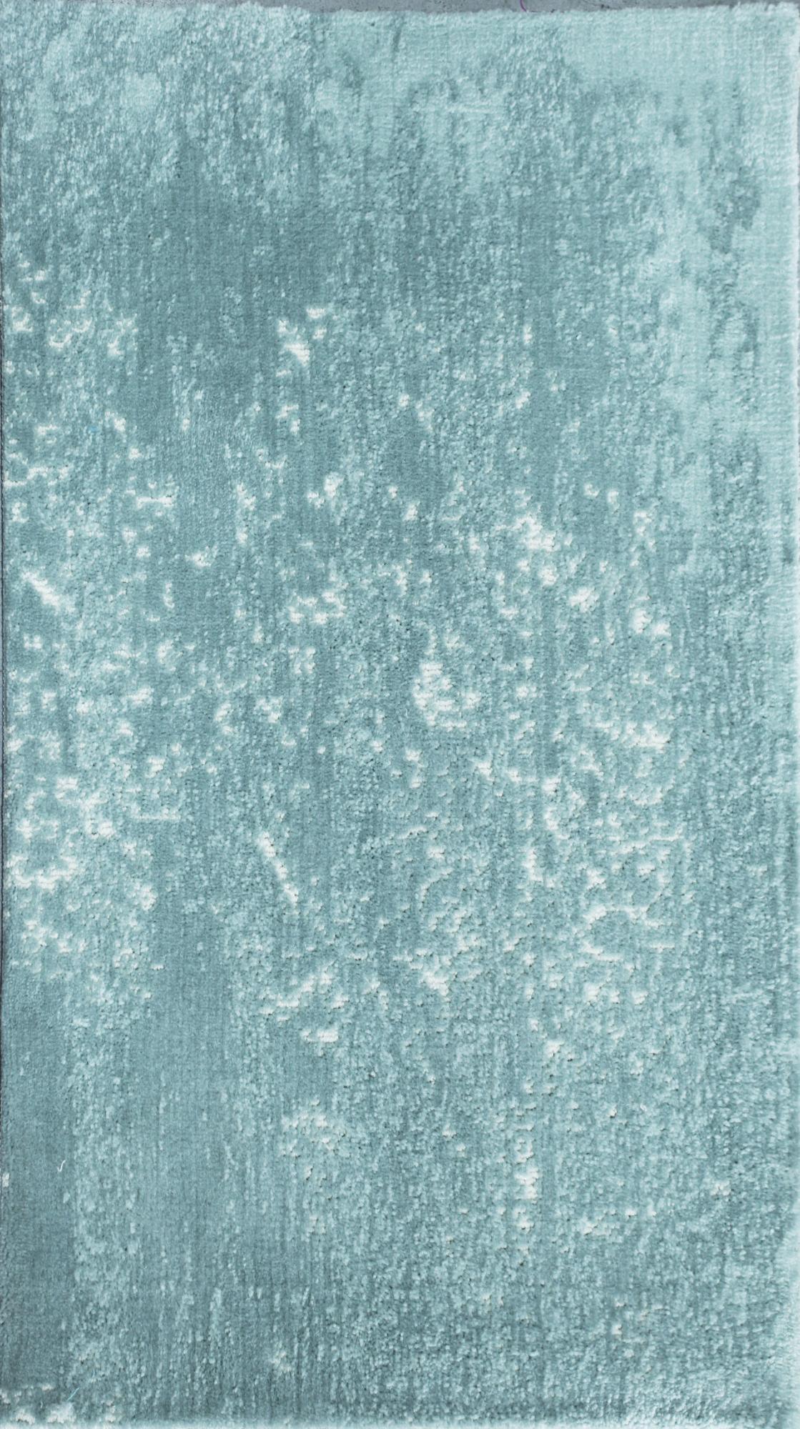 Raindrop Turquoise White carpet sample