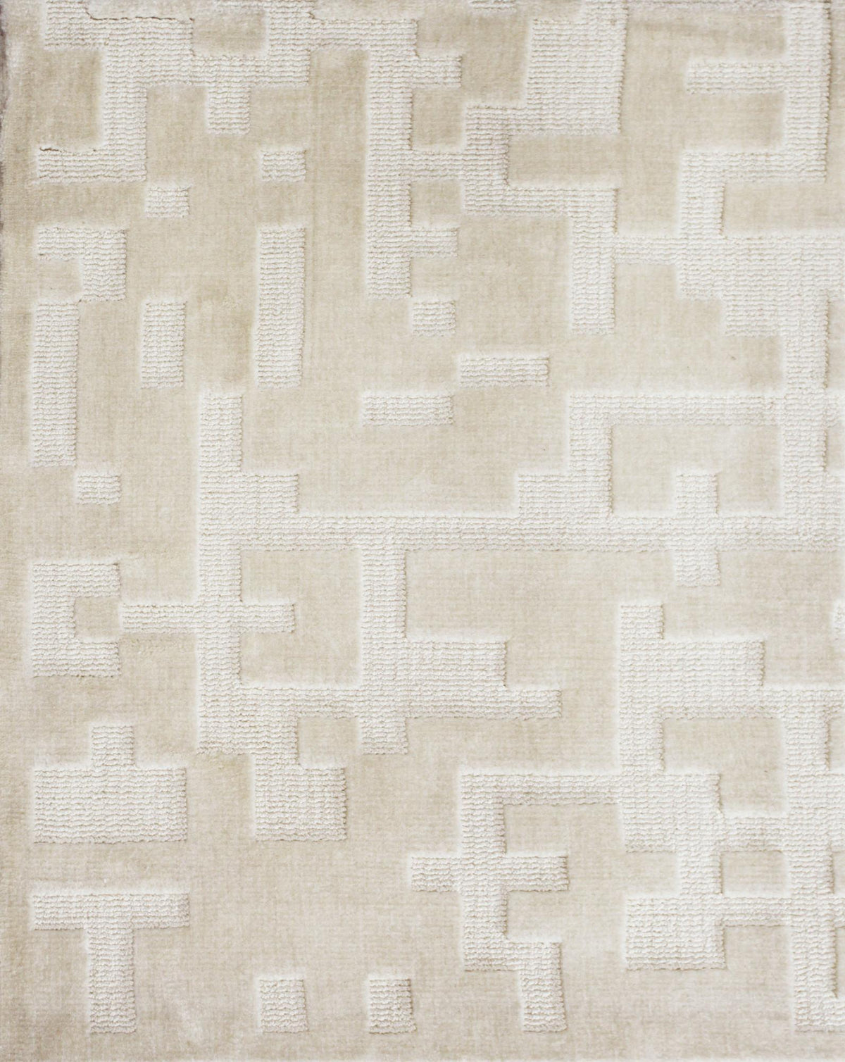Scrabble White Beige carpet sample