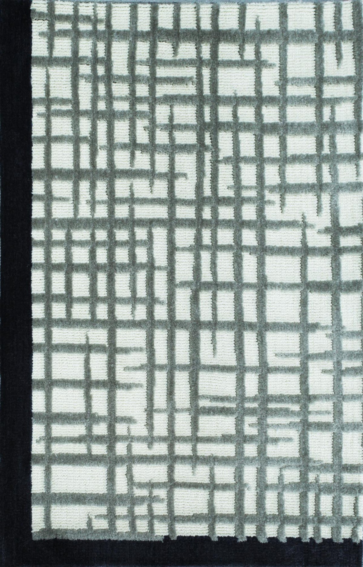 Cris Cross Grey Ivory carpet sample