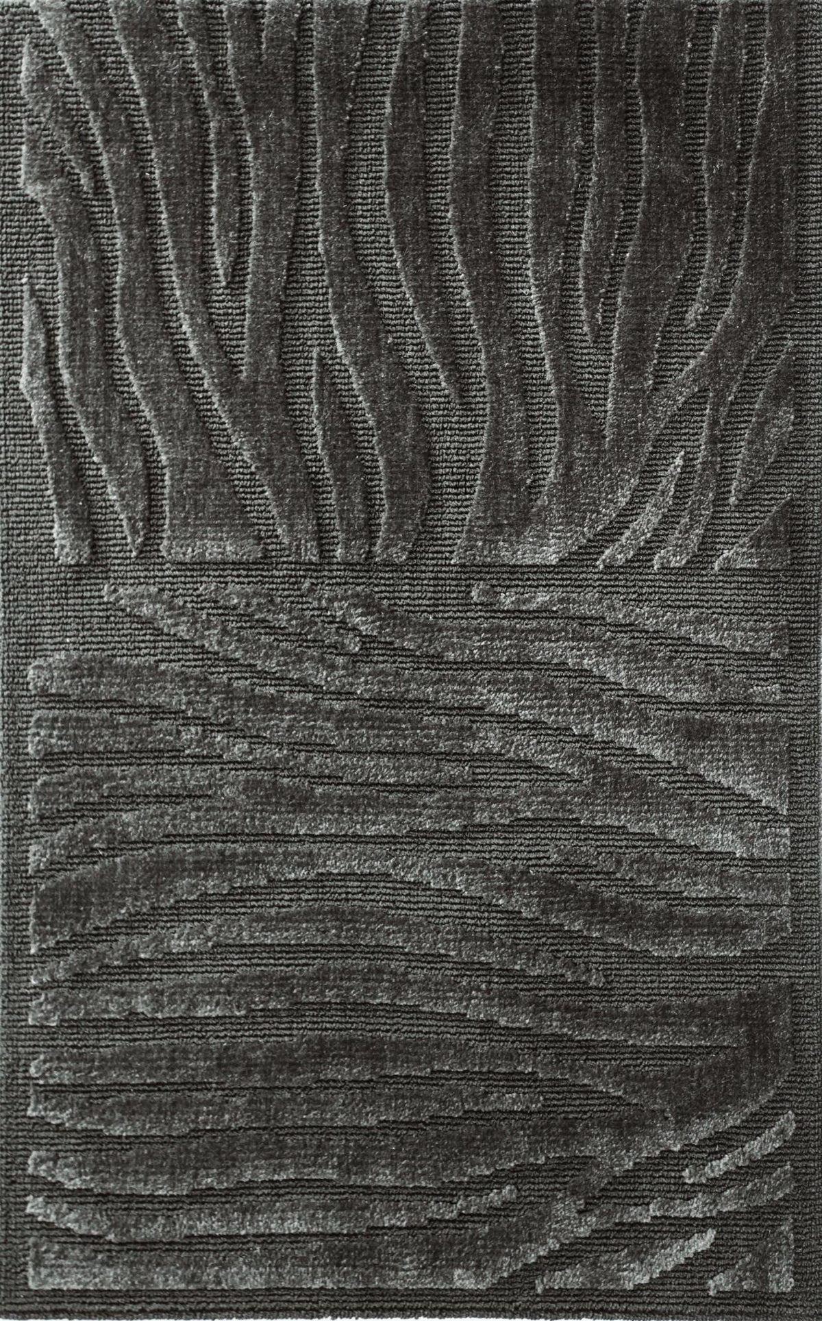 Haywire Charcoal carpet sample