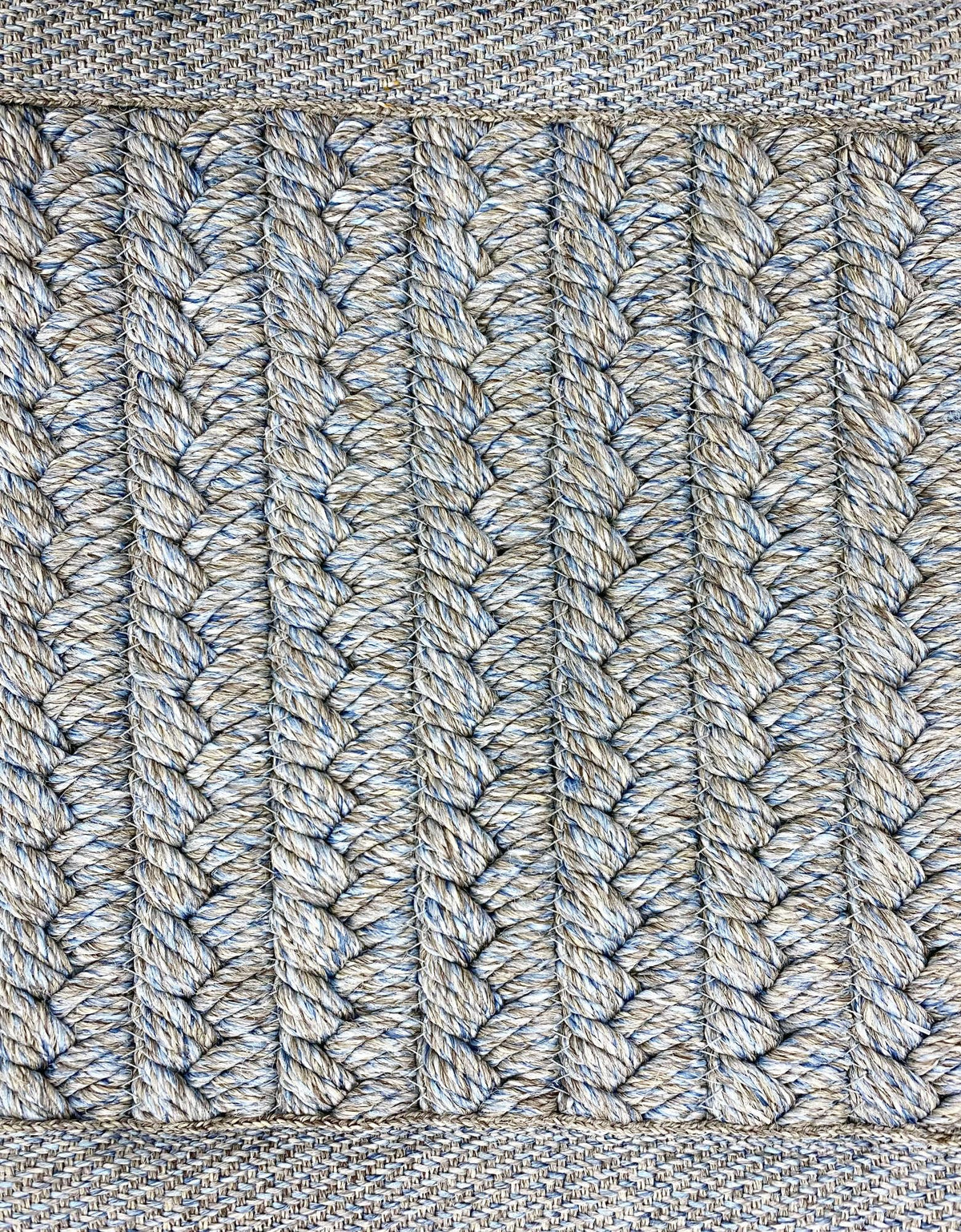 Vellum Opal Grey, Grey Almond, Sterling Blue carpet sample