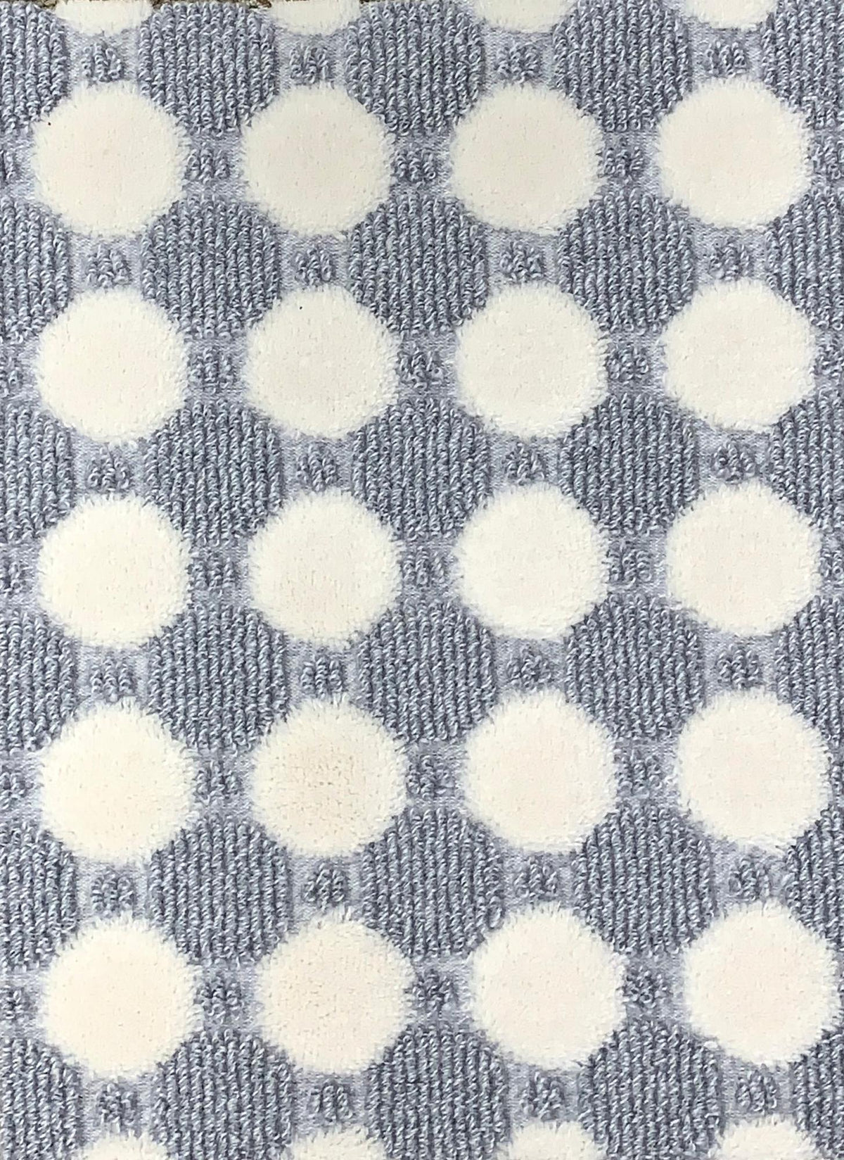 Dotty Blue Grey carpet sample