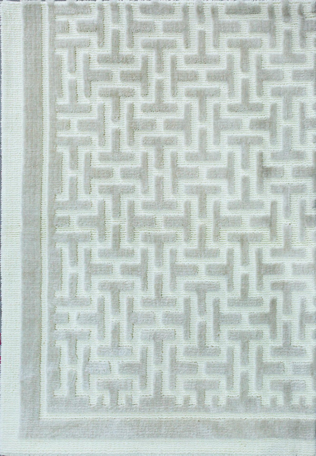 Twisted Tee Beige Ivory carpet sample