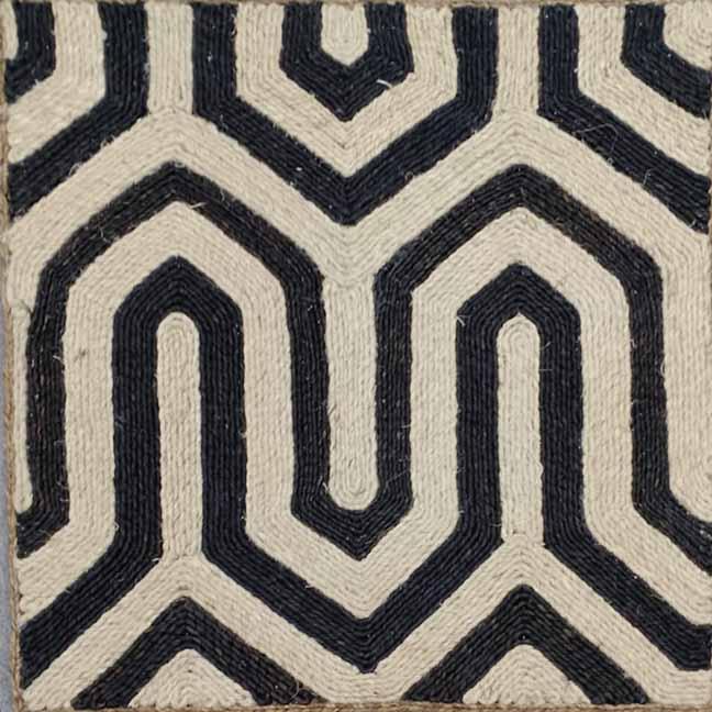 Verena Pink / Silver carpet sample