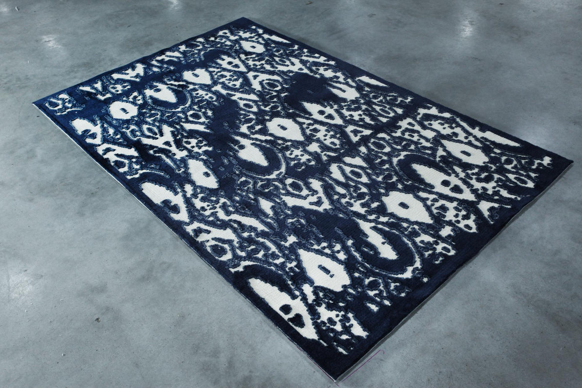 Fanfare Denim Cream Full Size carpet sample