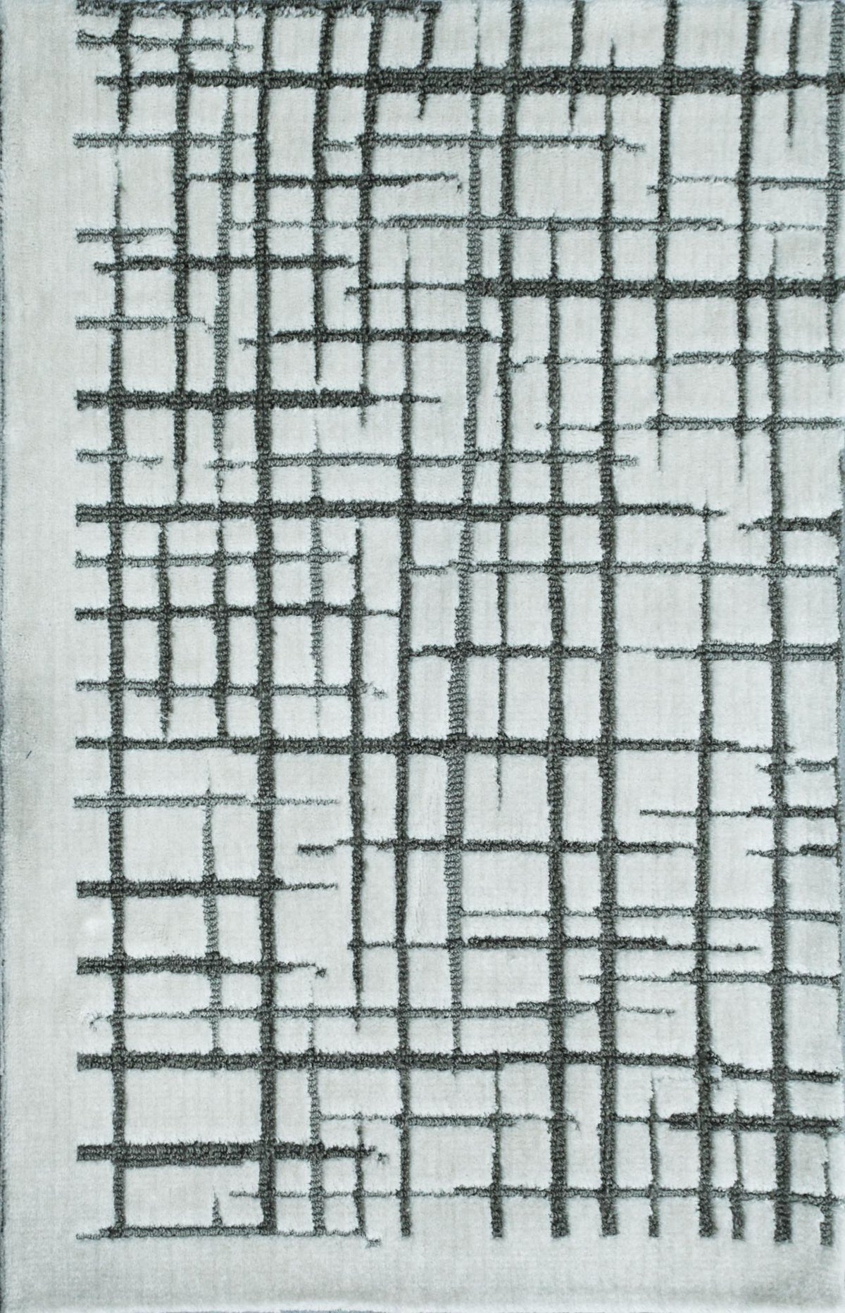 Cris Cross White Grey carpet sample