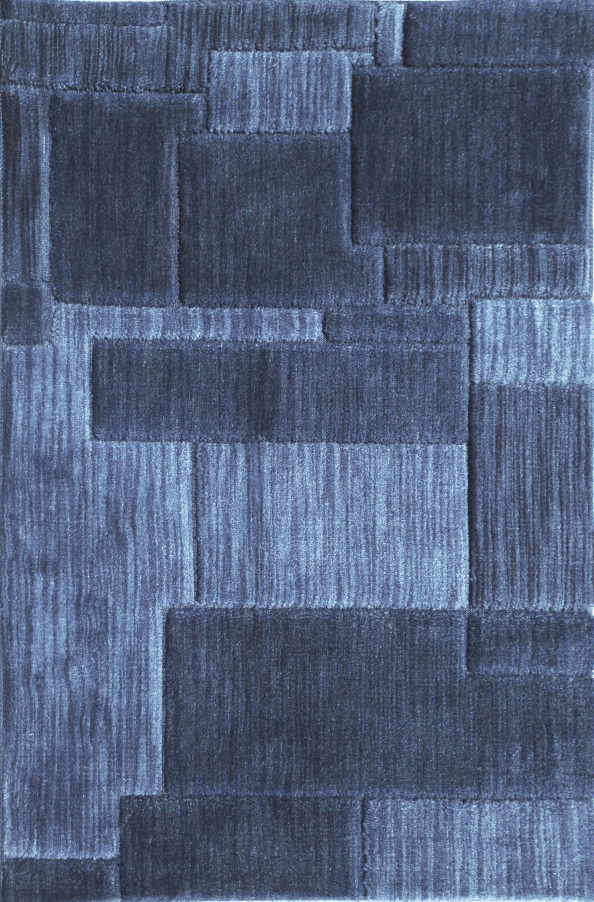 Jig Saw Medium Blue Dark Blue carpet sample