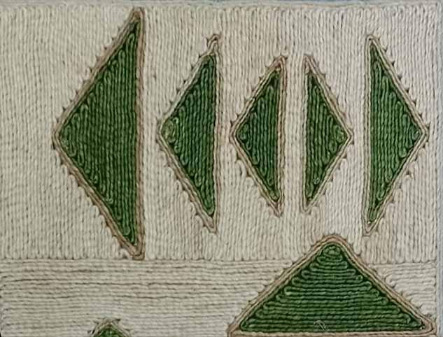 Zelina Gold / Green carpet sample