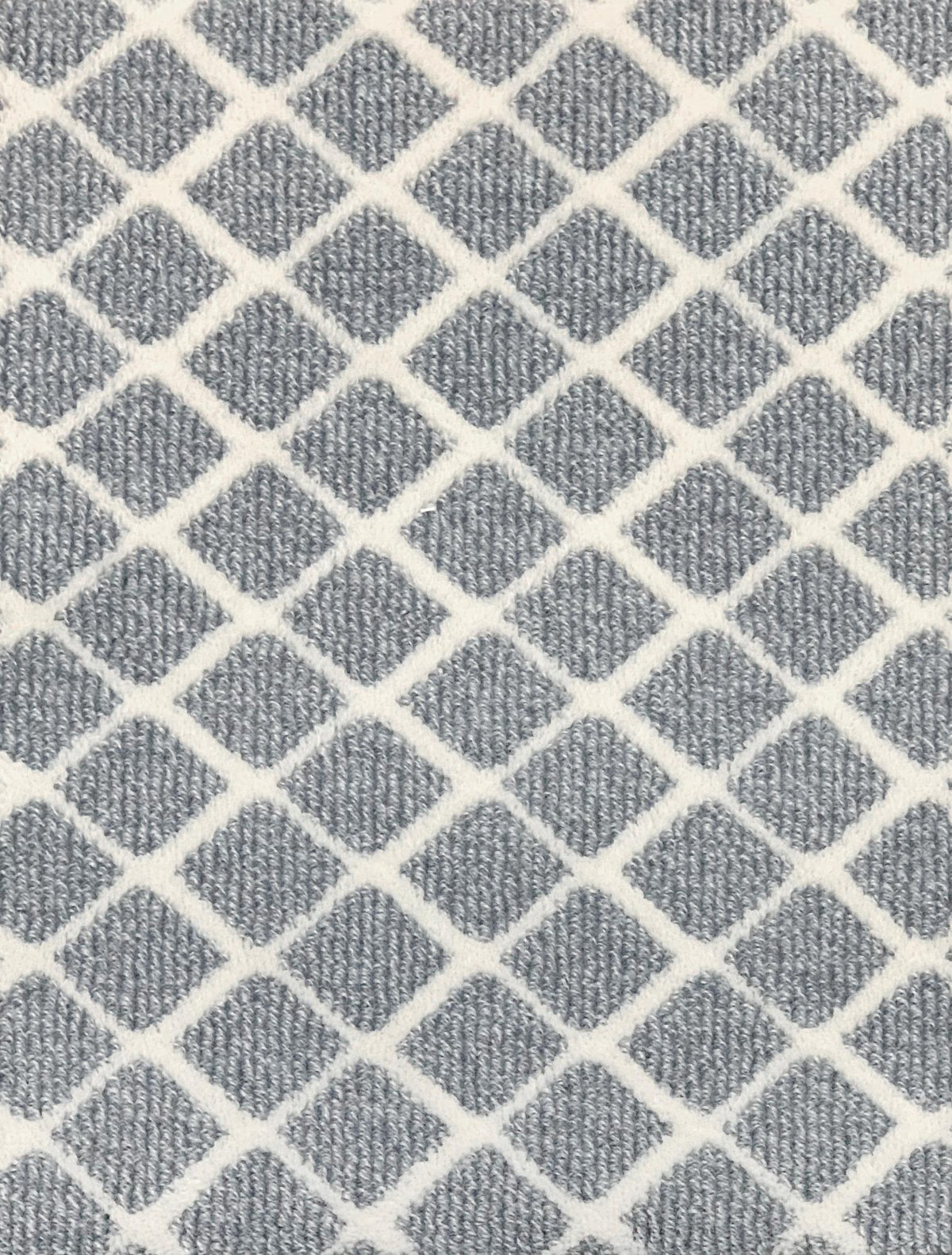 Rhombus Blue Grey carpet sample