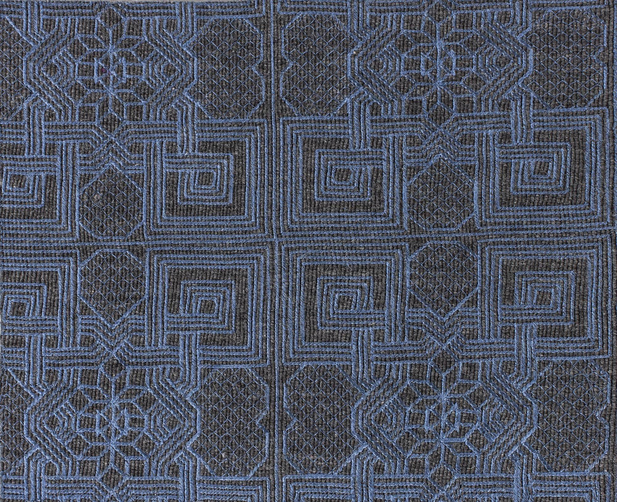 Laurel Blue Grey carpet sample