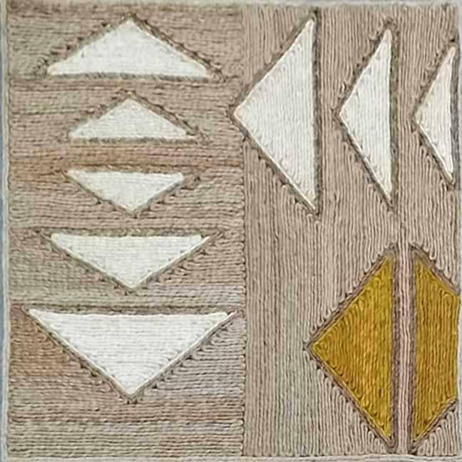 Vivienne Gold / Ivory carpet sample