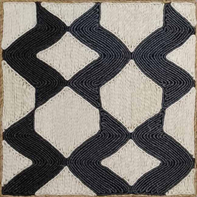 Merewood Black / Charcoal / Silver carpet sample