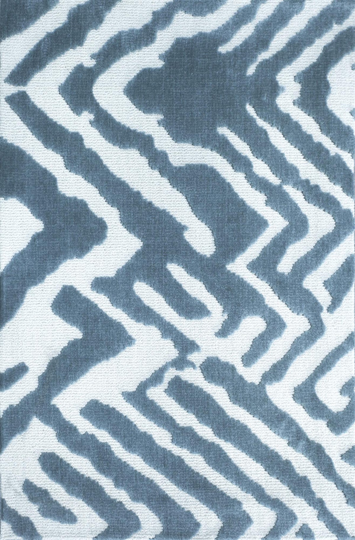 Velocity Sky Blue Cream carpet sample