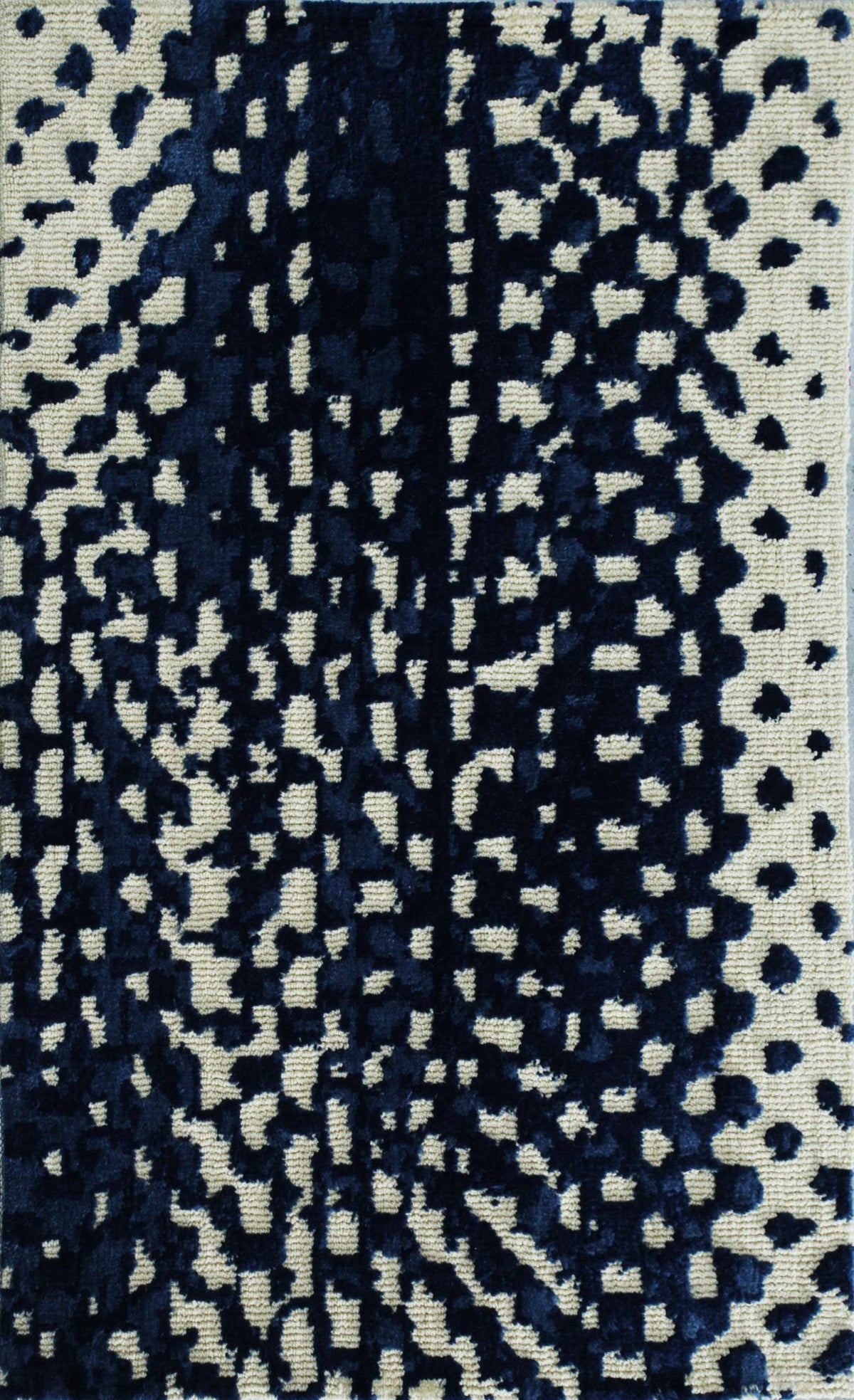 Zahra Denim Blue Camel carpet sample