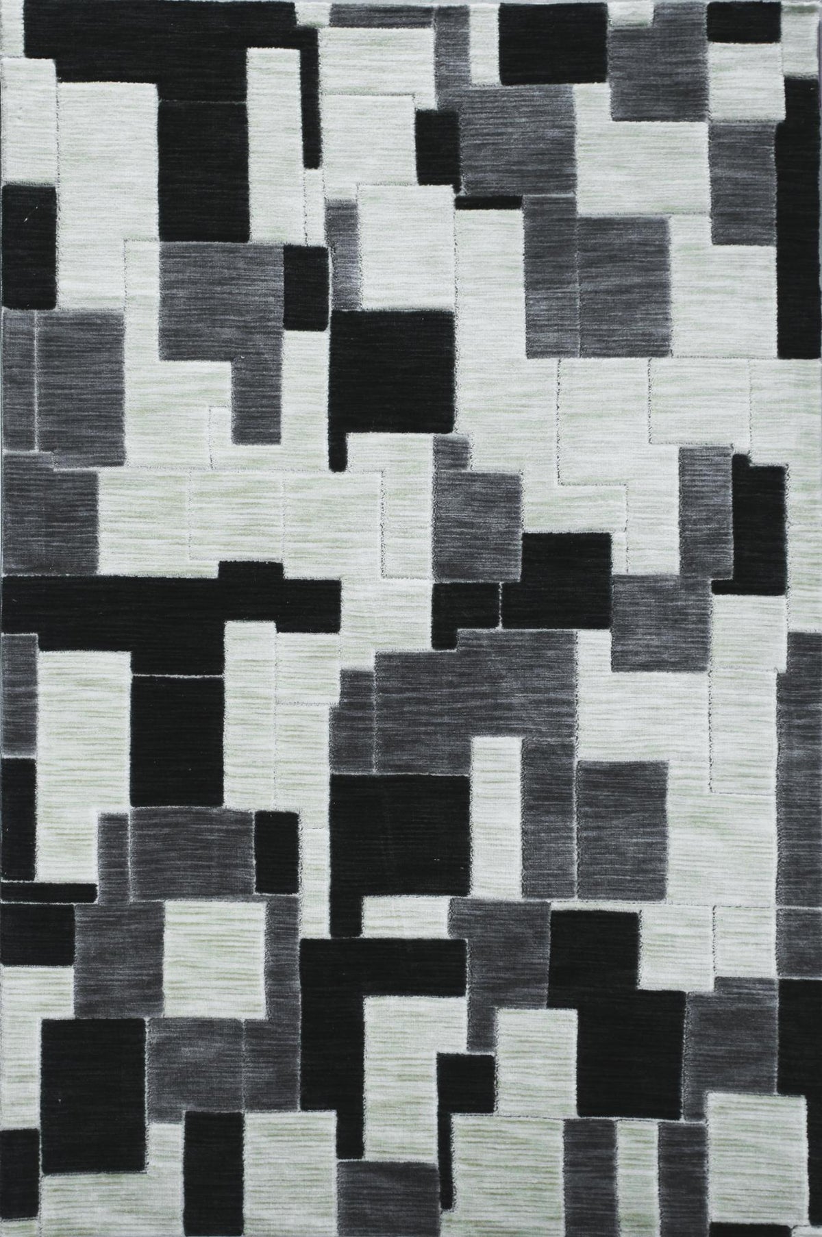 Jig Saw Dark Grey Medium Grey Beige carpet sample