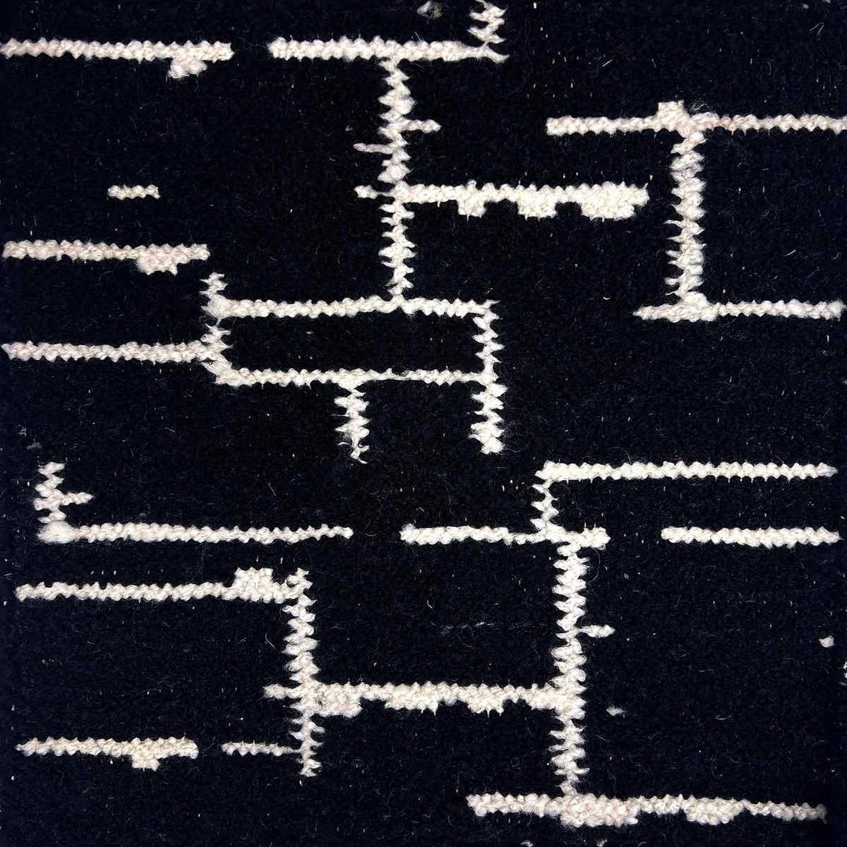 Elm Hollow Blue / Black carpet sample