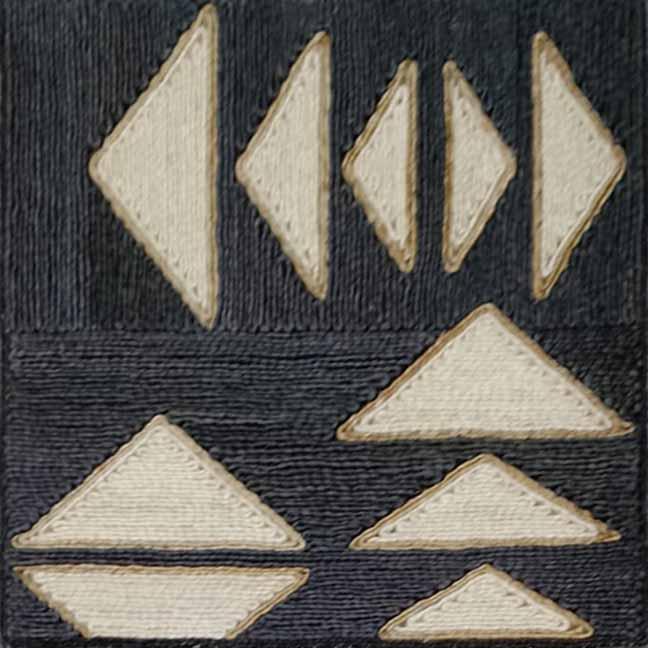 Driftwood Blue / Black carpet sample