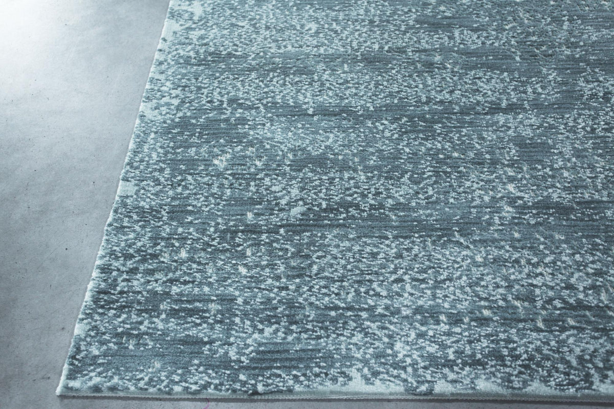 Raindrop Blue White Full Size carpet sample