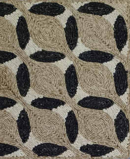 Larkspur Rust / Black carpet sample