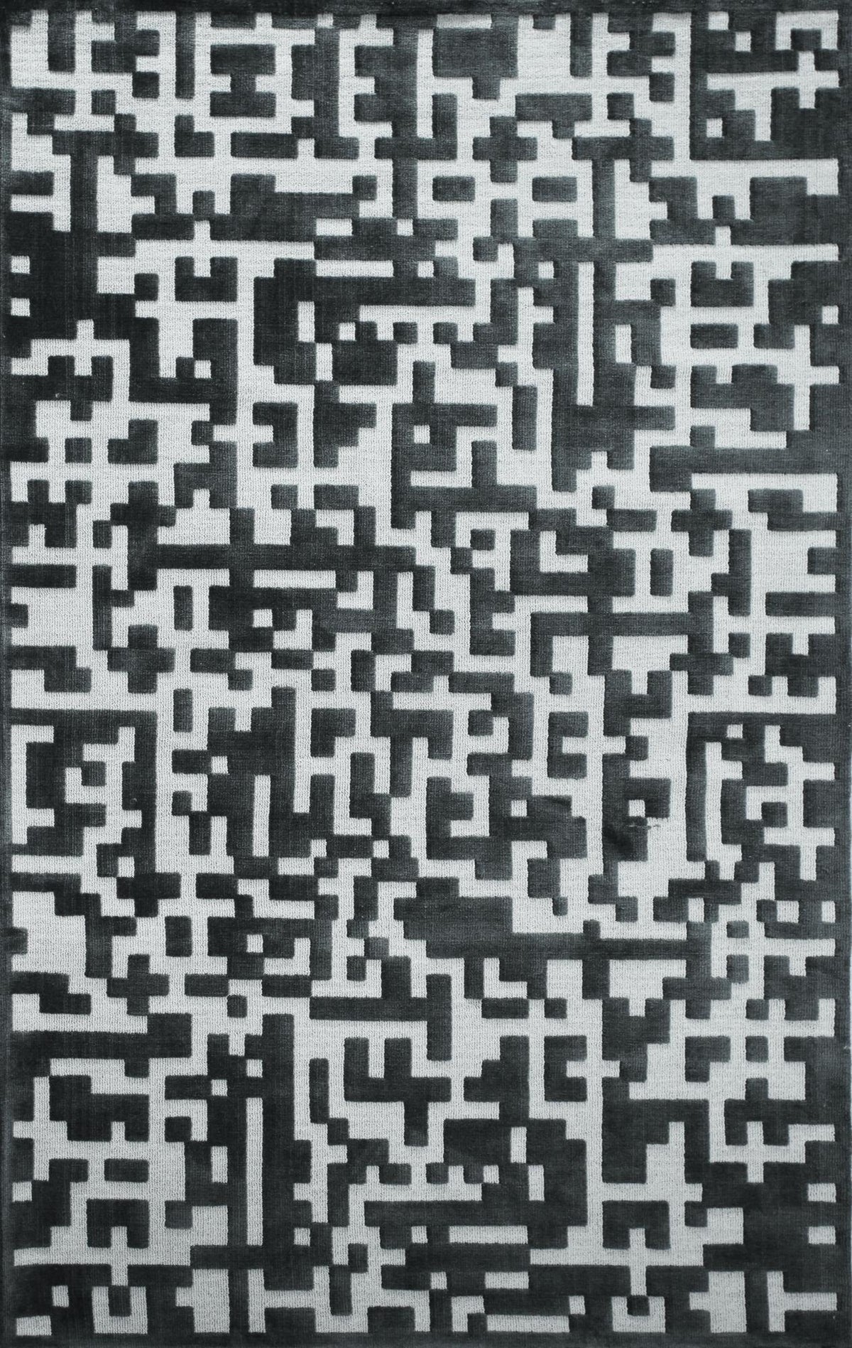 Scrabble Black White carpet sample