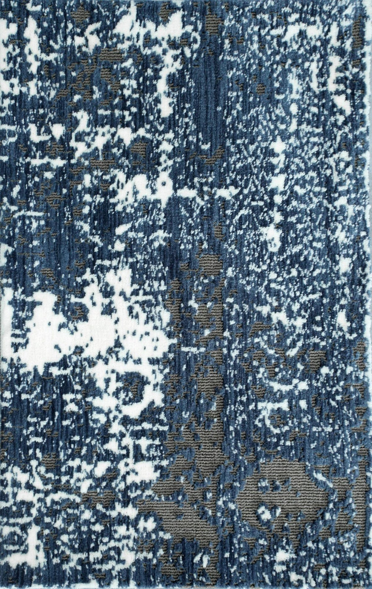 Abstract Blue Grey White carpet sample