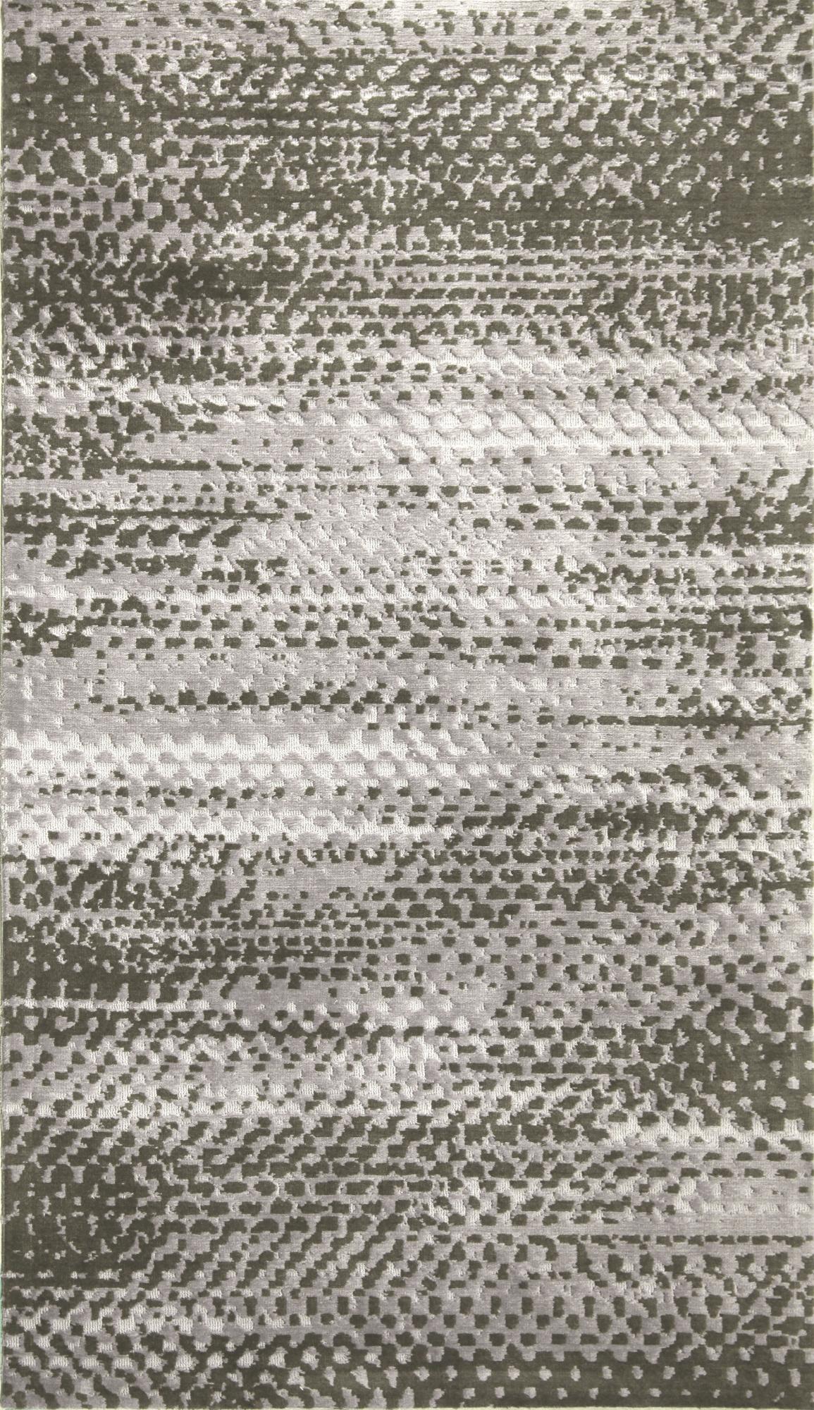 Zahra Taupe White carpet sample