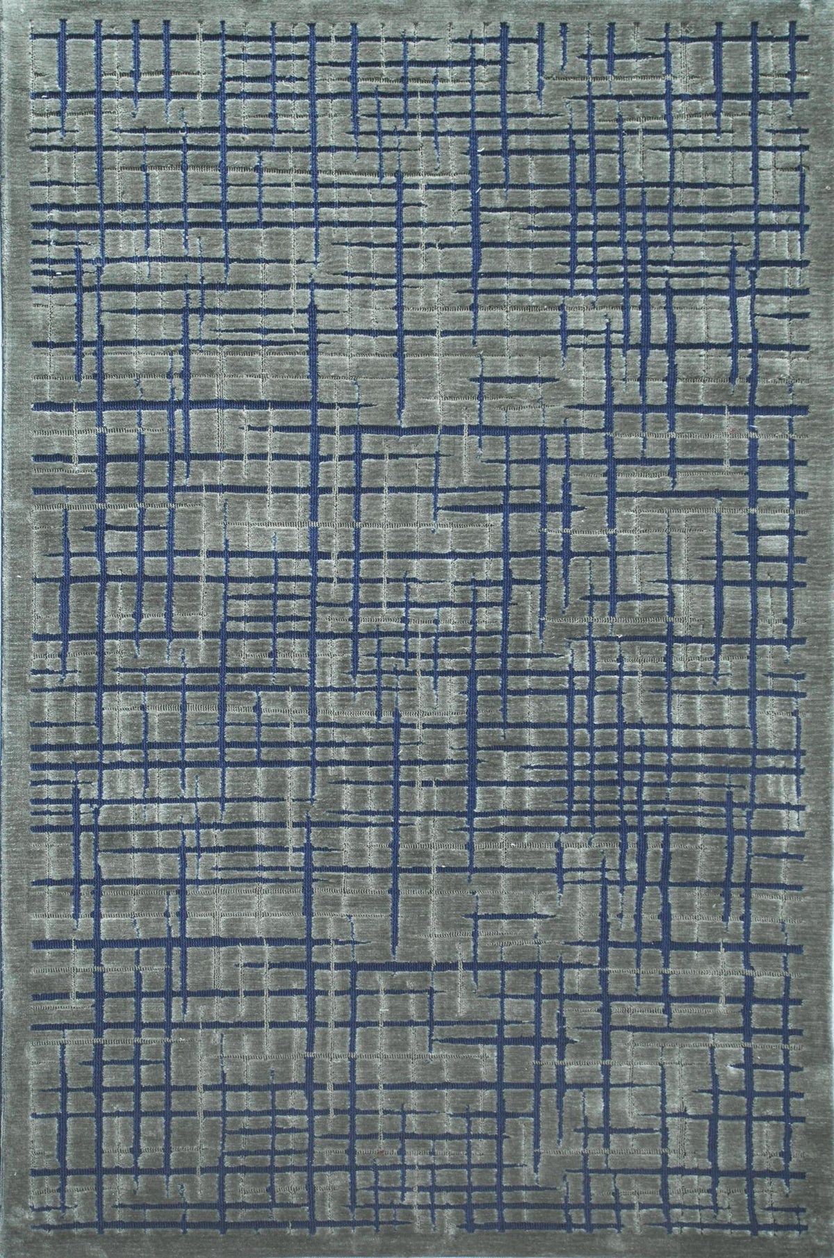 Cris Cross Ocean Grey carpet sample