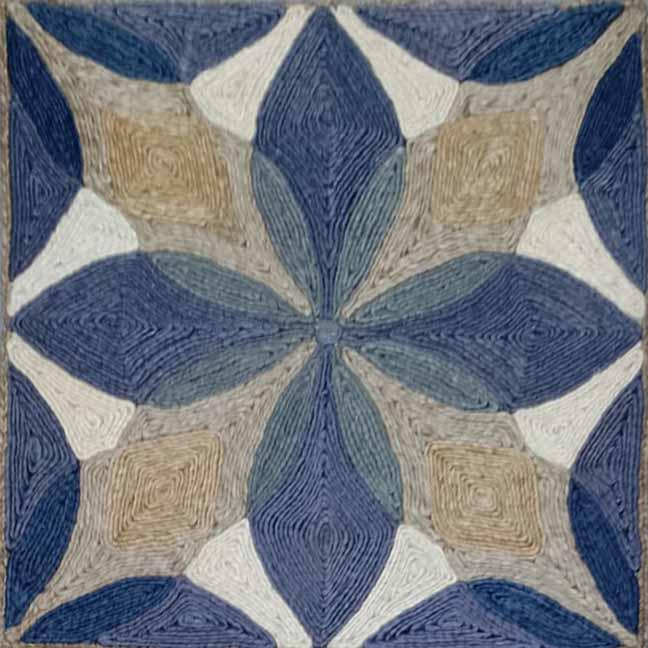 Willoughby Rust / Blue carpet sample