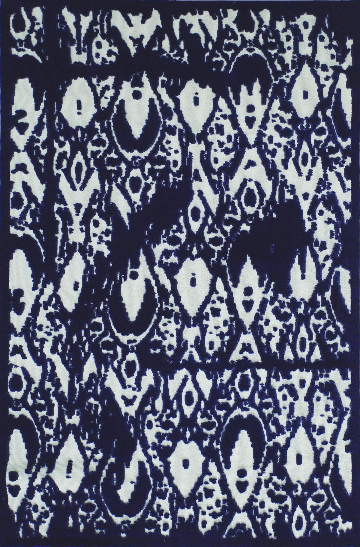 Fanfare Denim Cream carpet sample