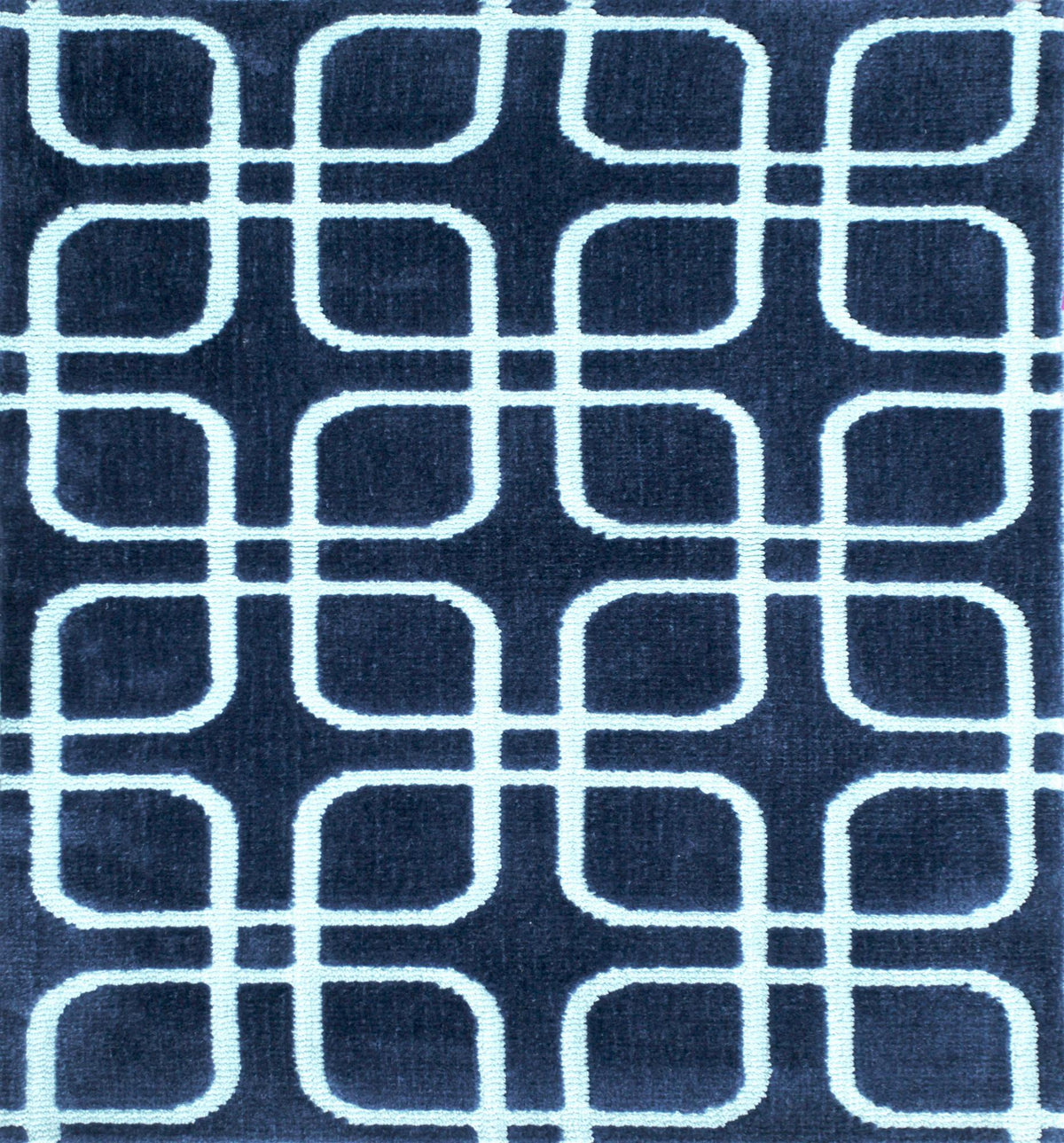 Shindig Midnight Blue Ivory carpet sample