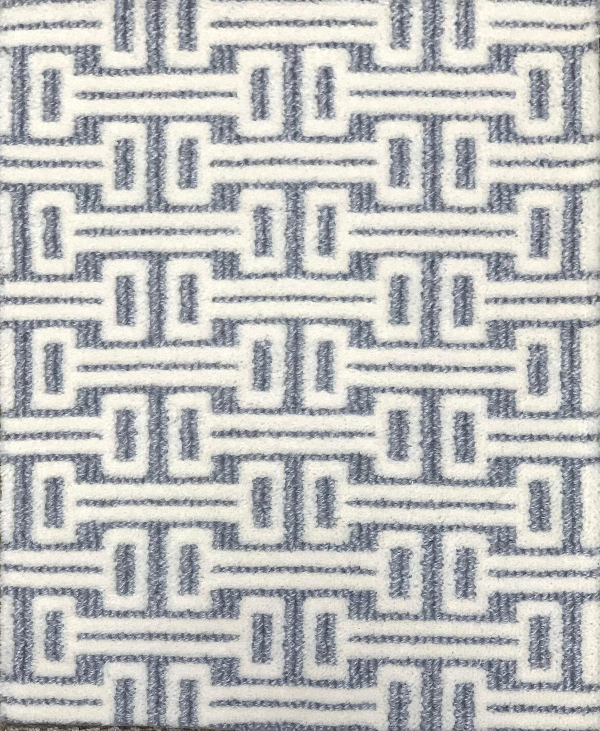 Geo Blue Grey carpet sample