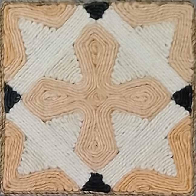 Heatherline Rust / Beige carpet sample