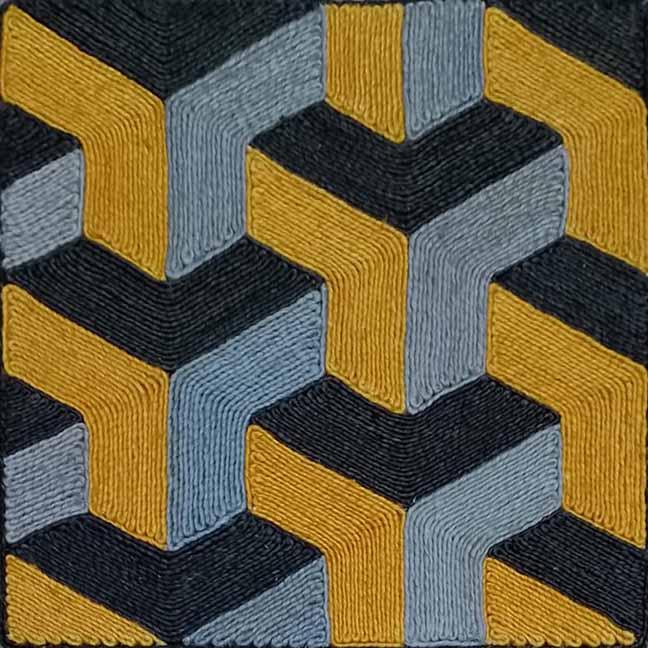 Norelia Rust / Gold carpet sample