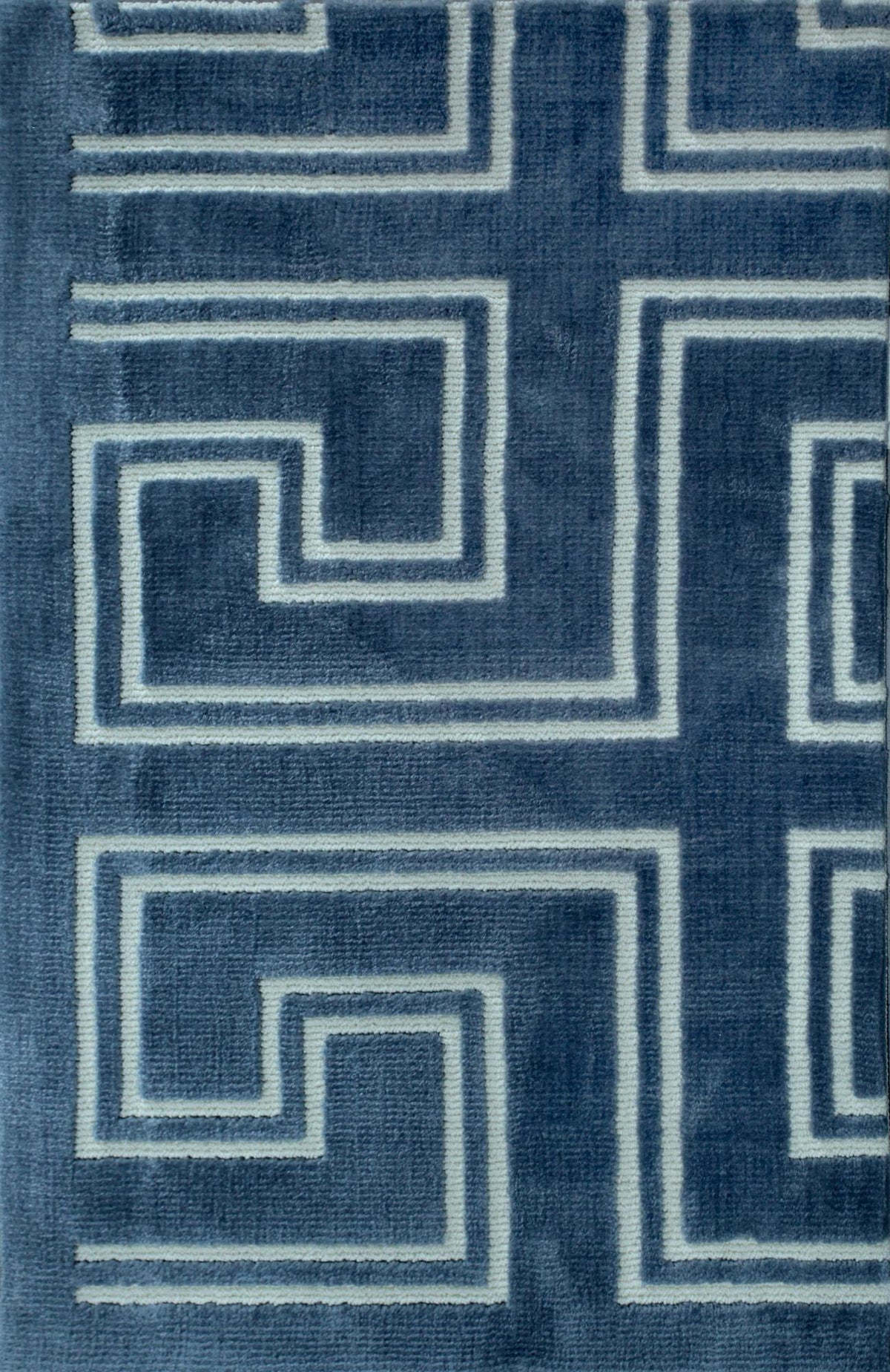 Maze Denim carpet sample
