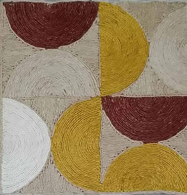 Creston Rust / Gold carpet sample