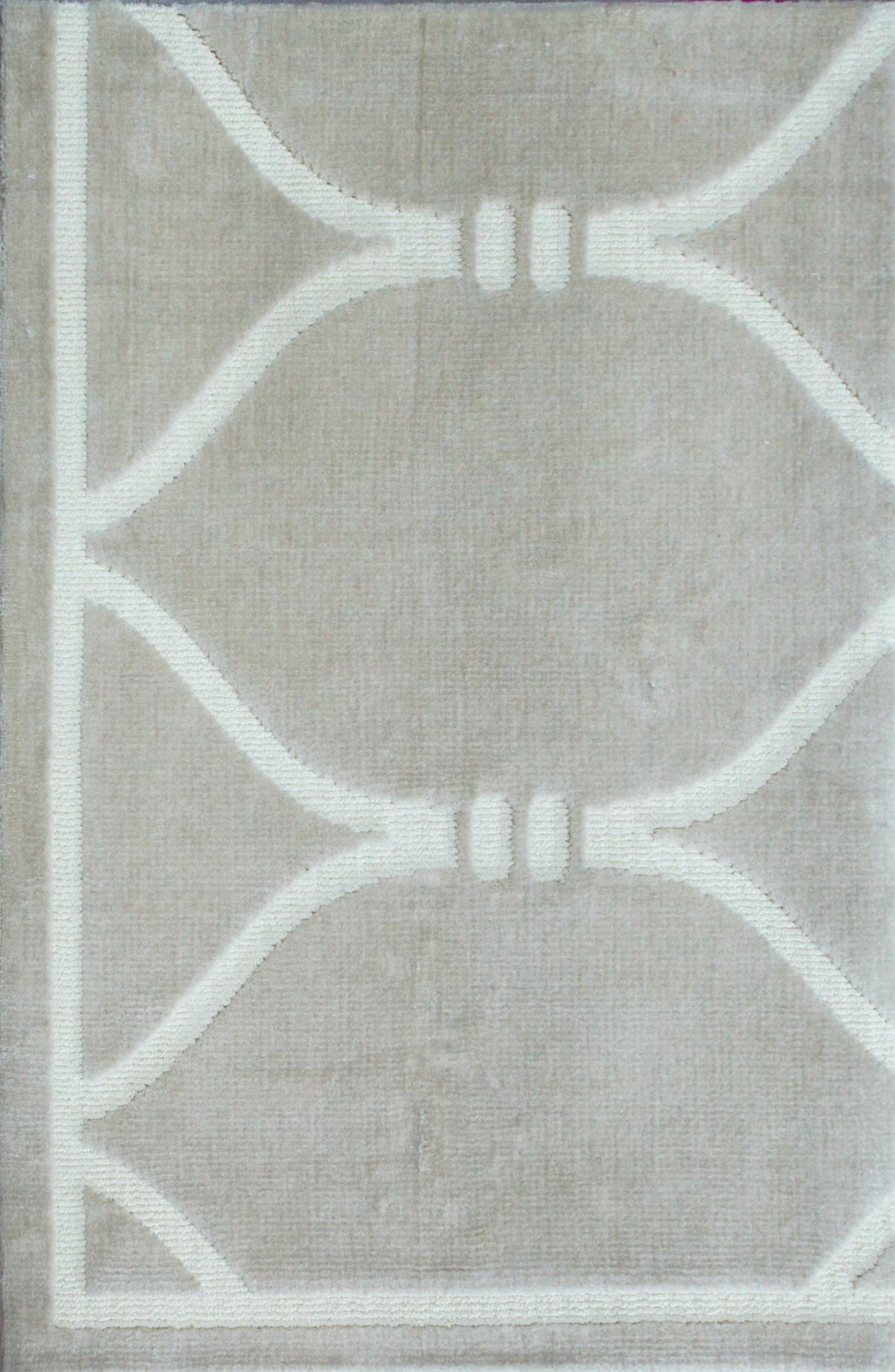 Zayn Beige White carpet sample