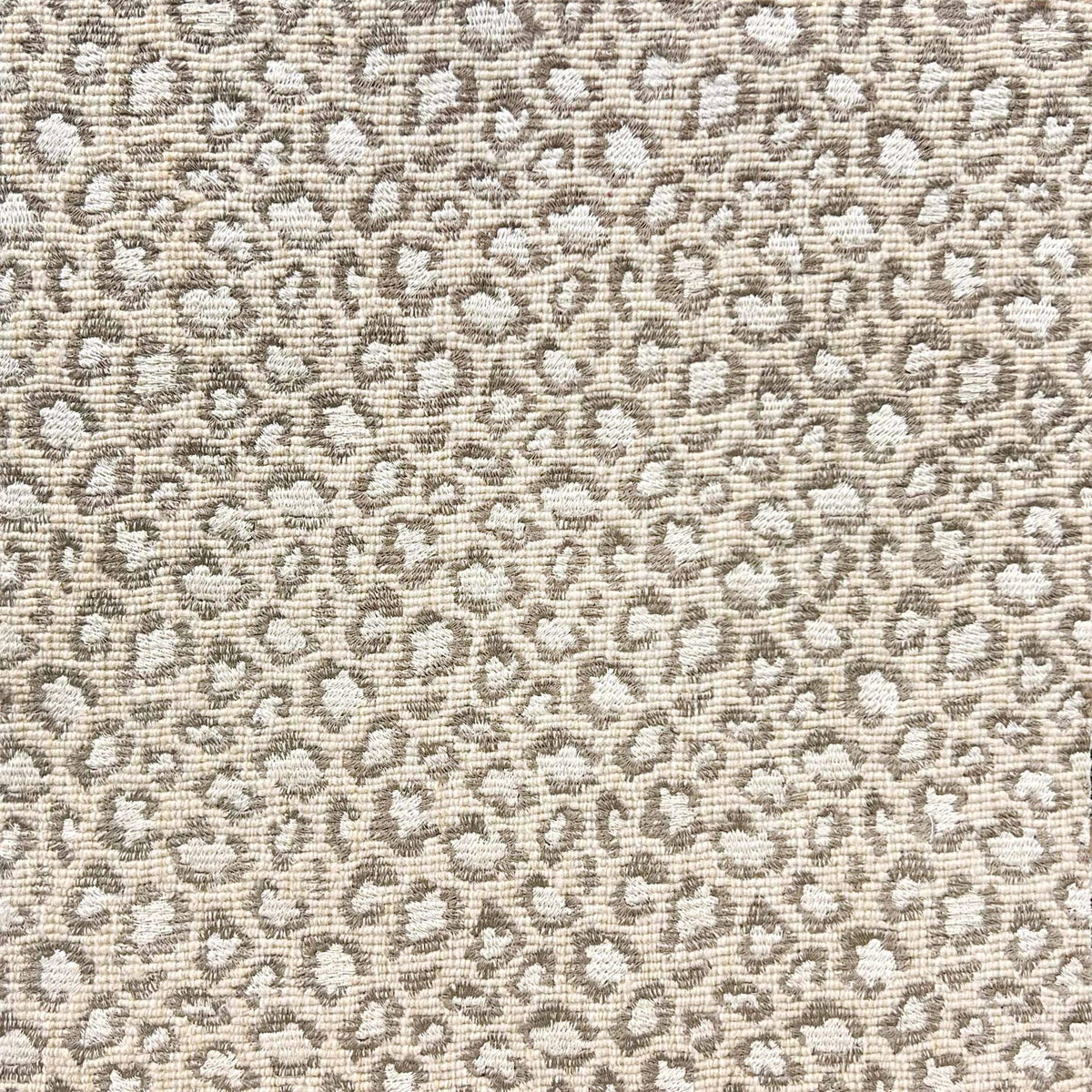 Embroidered Leopard Cappuccino carpet sample