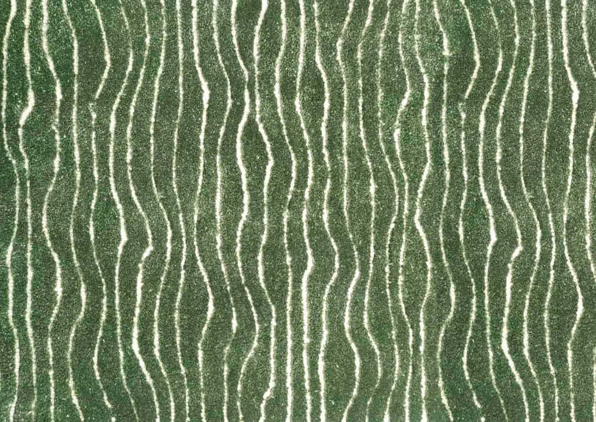 Rue Green carpet sample