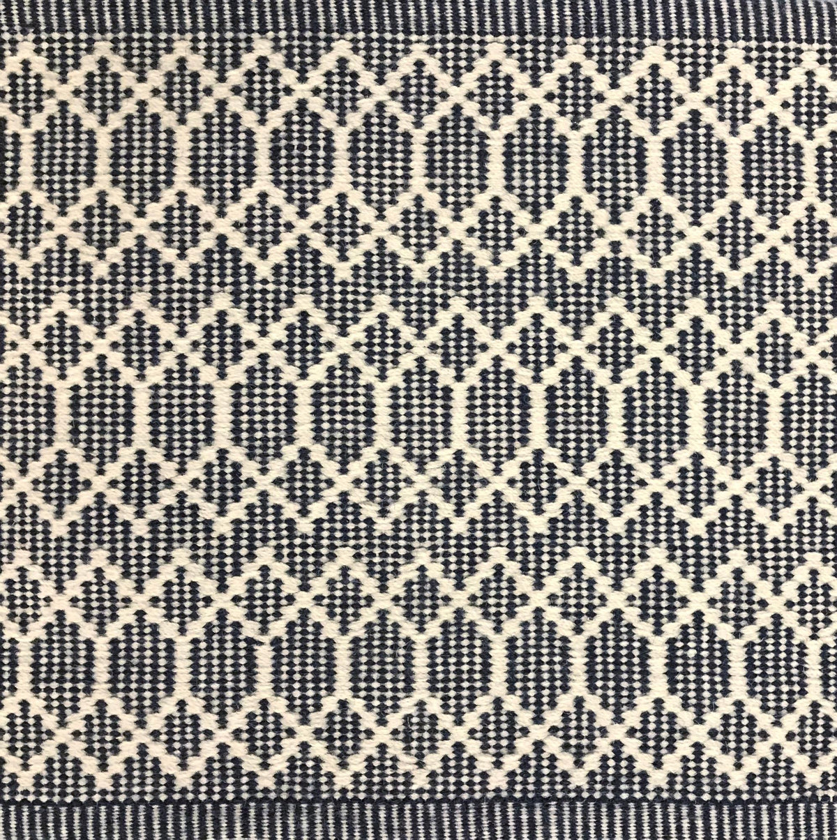 Emmeline Gray / White / Brown carpet sample
