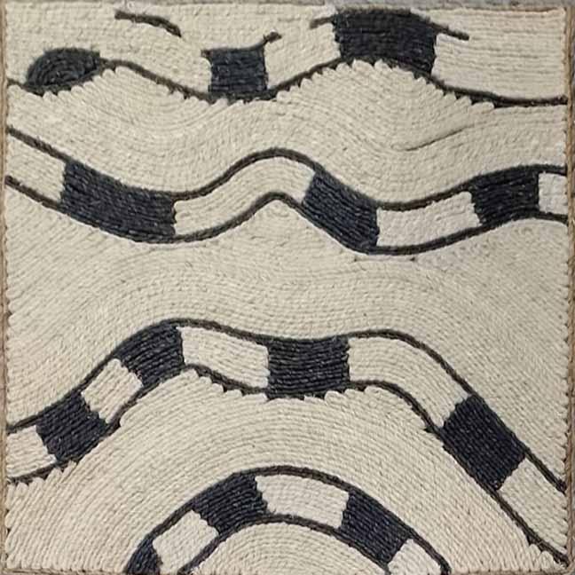 Delamere Black / Beige / Camel carpet sample