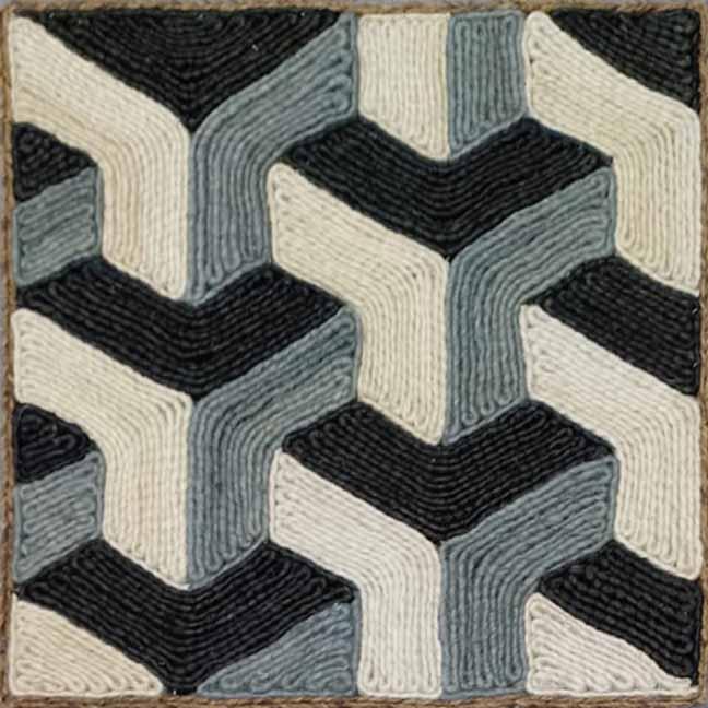 Opaline Charcoal / Gray / Beige carpet sample