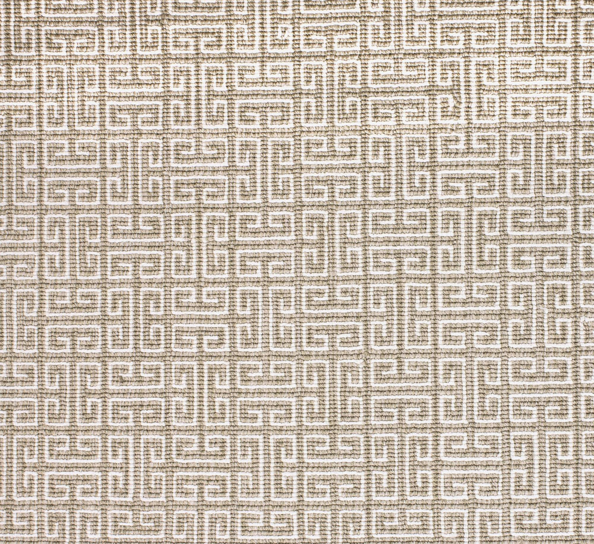 Petite Greek Key Truffle carpet sample